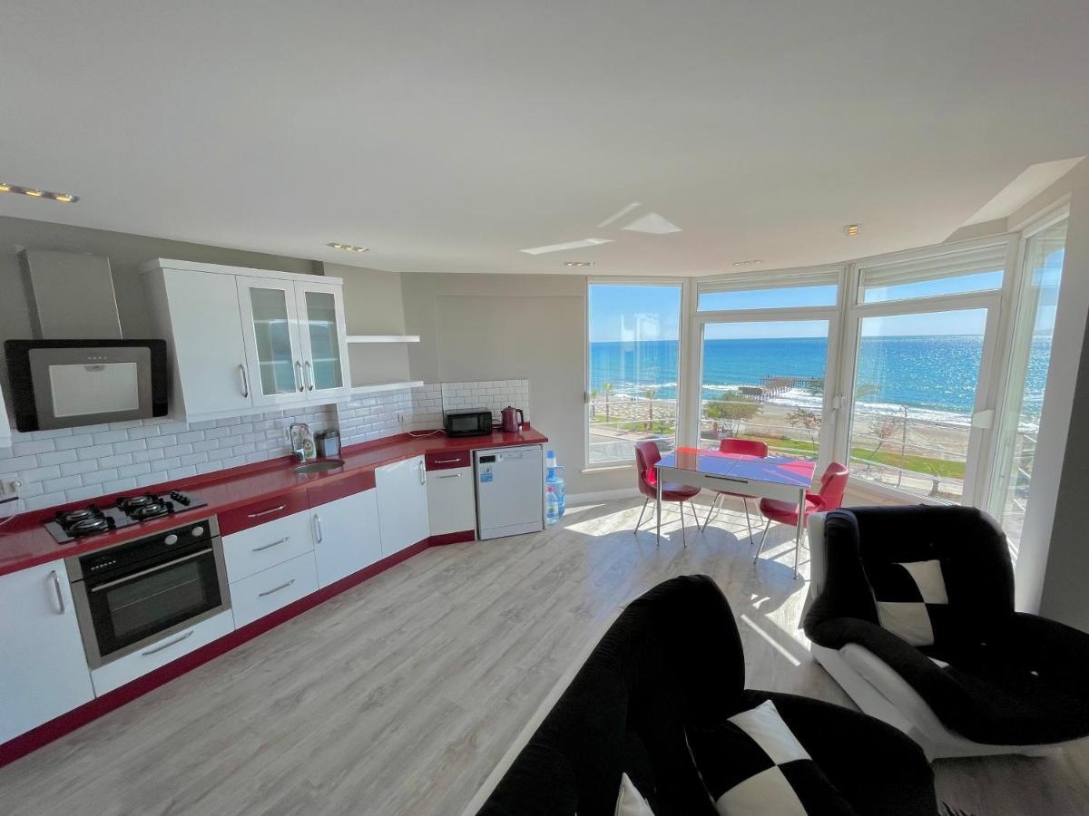 Sa Apartments! Beachfront Apartment With Sea View & Pool Alanya Buitenkant foto