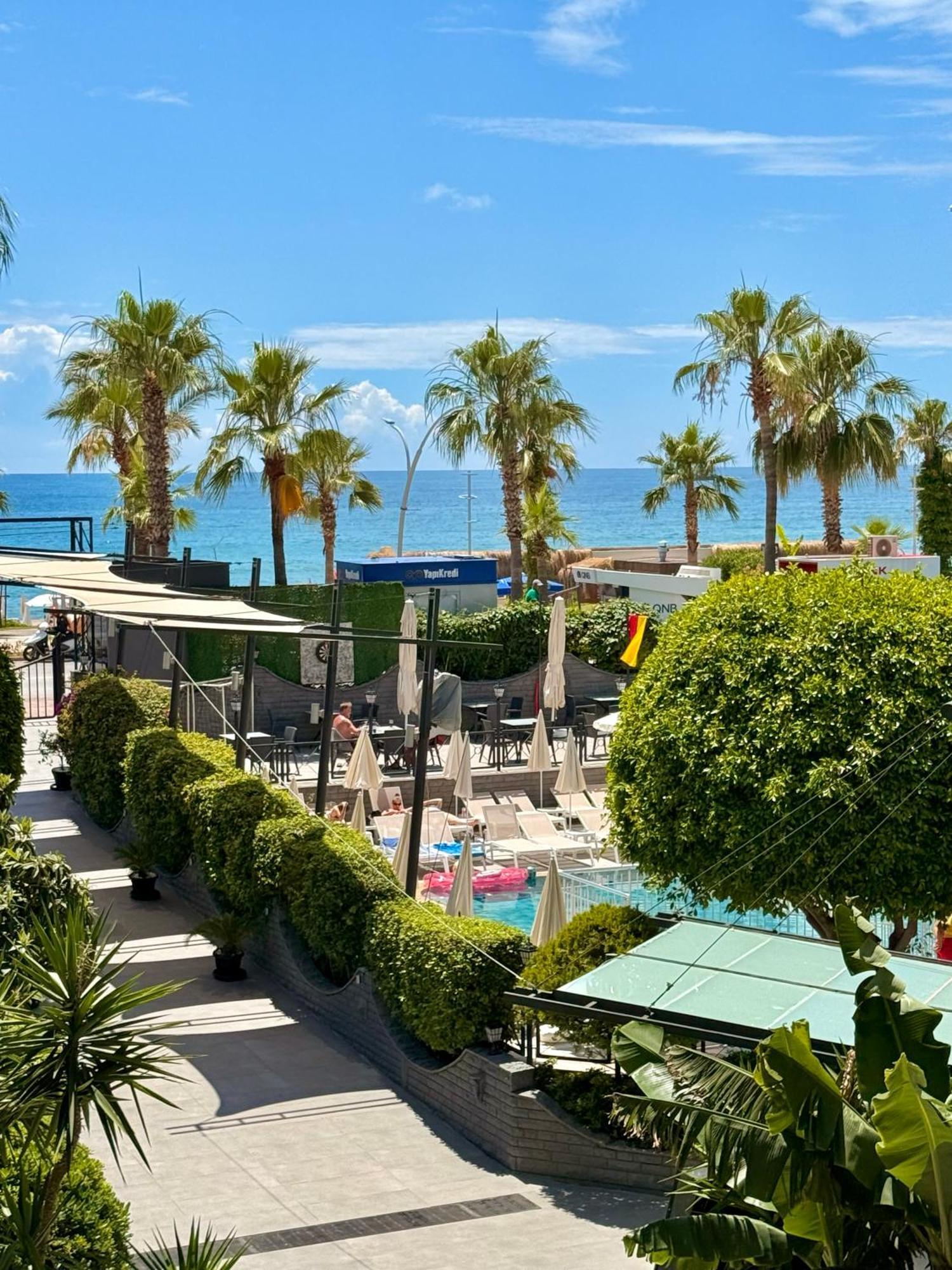 Sa Apartments! Beachfront Apartment With Sea View & Pool Alanya Buitenkant foto
